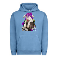 Pigment Pebble Blue funny halloween lamb Urban Hoodie - Jasminsmagicworld