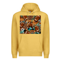 Antique Gold football tumbler Premium Hoodie - Artiststas