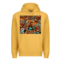Mustard football tumbler Premium Hoodie - Artiststas