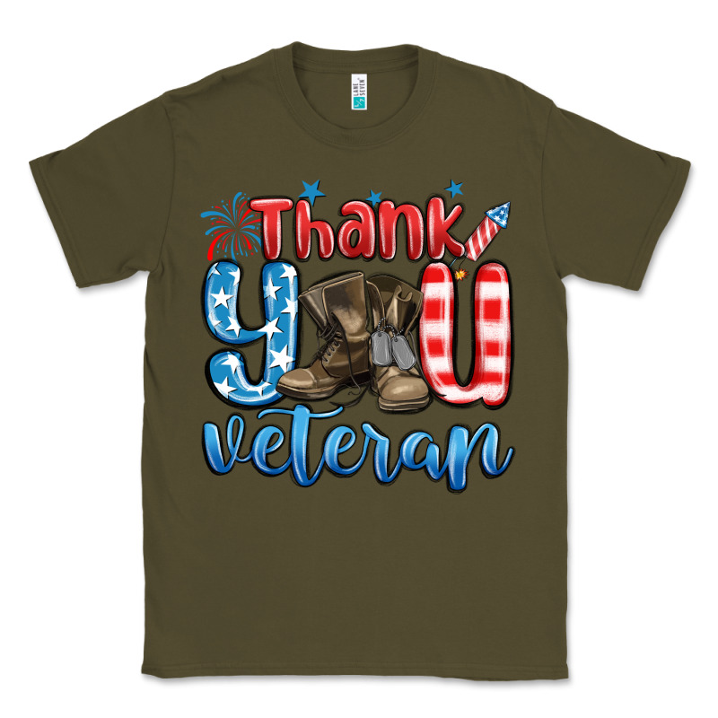 Thank You Veteran Classic Tee by MaliasSmallBusiness | Teevron