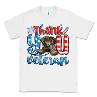 White thank you veteran Classic Tee - MaliasSmallBusiness