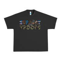 Pigment Black armed forces day support our troops Urban Heavy Tee - Artiststas