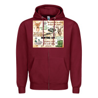 Burgundy hunting life Zipper Hoodie - MaliasSmallBusiness