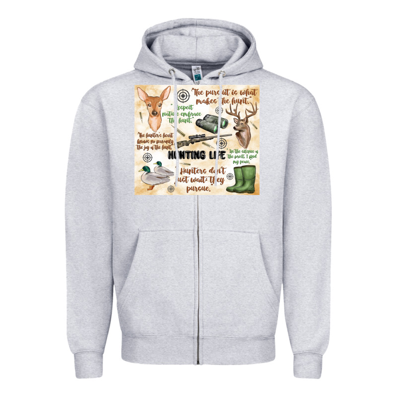 Hunting Life Zipper Hoodie by MaliasSmallBusiness | Teevron