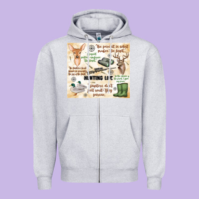 Zipper Hoodie hunting life