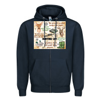 Navy hunting life Zipper Hoodie - MaliasSmallBusiness