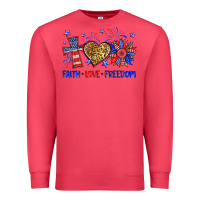 Cardinal faith love freedom Premium Sweatshirt - Neo Western