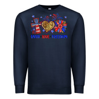 Navy faith love freedom Premium Sweatshirt - Neo Western