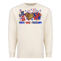 Sandshell faith love freedom Premium Sweatshirt - Neo Western