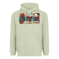 Matcha sister baseball Heavyweight Hoodie - Zillion Design Studio