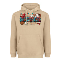 Mushroom sister baseball Heavyweight Hoodie - Zillion Design Studio
