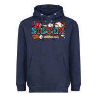 Navy sister baseball Heavyweight Hoodie - Zillion Design Studio