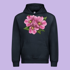 Wild Prairie Rose Illustrations Urban Hoodie Designed By Lillyallendesigns