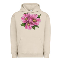 Pigment French Oak Wild Prairie Rose Illustrations Urban Hoodie - LillyAllenDesigns