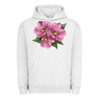 Pigment Lunar Rock Wild Prairie Rose Illustrations Urban Hoodie - LillyAllenDesigns