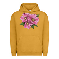 Pigment Peanut Butter Wild Prairie Rose Illustrations Urban Hoodie - LillyAllenDesigns