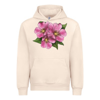 Sandshell Wild Prairie Rose Illustrations Urban Hoodie - LillyAllenDesigns