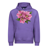 Tulip Wild Prairie Rose Illustrations Urban Hoodie - LillyAllenDesigns
