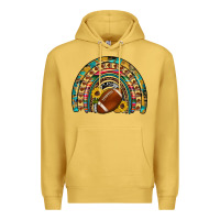 Antique Gold football rainbow Premium Hoodie - Artiststas