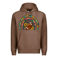 Chestnut football rainbow Premium Hoodie - Artiststas