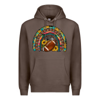 Coffee football rainbow Premium Hoodie - Artiststas