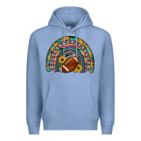 Colony Blue football rainbow Premium Hoodie - Artiststas