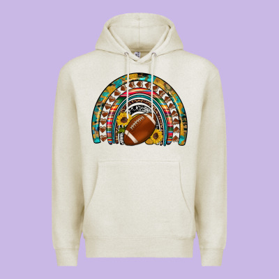 Football Rainbow Premium Hoodie Designed By Artiststas