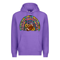 Purple football rainbow Premium Hoodie - Artiststas