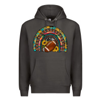 Smoke football rainbow Premium Hoodie - Artiststas
