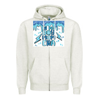 Oatmeal Heather in my boy mom era Zipper Hoodie - MaliasSmallBusiness
