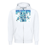 White in my boy mom era Zipper Hoodie - MaliasSmallBusiness
