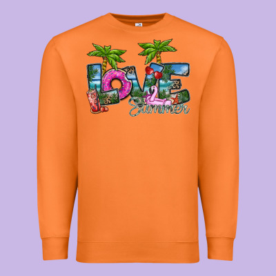 Love Summer Premium Sweatshirt Designed By Sublimationcraftshop