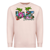 Pale Pink love summer Premium Sweatshirt - SublimationCraftShop