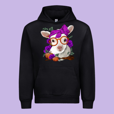 Cute Baby Lamb Halloween Urban Hoodie Designed By Jasminsmagicworld