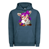 Pigment Midnight Navy Cute baby lamb halloween Urban Hoodie - Jasminsmagicworld