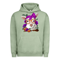 Pigment Oil Green Cute baby lamb halloween Urban Hoodie - Jasminsmagicworld