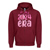Burgundy in my 2024 era Zipper Hoodie - MaliasSmallBusiness