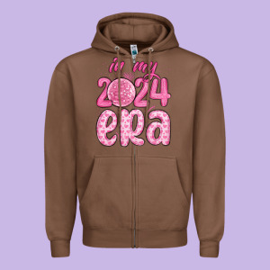 In My 2024 Era Zipper Hoodie Designed By Maliassmallbusiness
