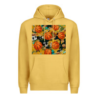 Antique Gold basketball tumbler Premium Hoodie - Artiststas