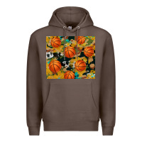 Coffee basketball tumbler Premium Hoodie - Artiststas
