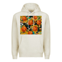 Oatmeal Heather basketball tumbler Premium Hoodie - Artiststas