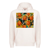 Pale Pink basketball tumbler Premium Hoodie - Artiststas