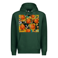 Sports Green basketball tumbler Premium Hoodie - Artiststas