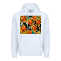 White basketball tumbler Premium Hoodie - Artiststas