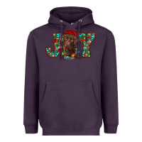 Plum labrador retriever christmas joy Heavyweight Hoodie - RanaPortraitStore