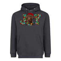 Smoke labrador retriever christmas joy Heavyweight Hoodie - RanaPortraitStore