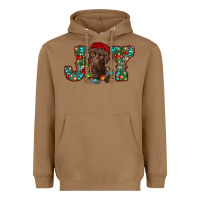 Toasted Coconut labrador retriever christmas joy Heavyweight Hoodie - RanaPortraitStore