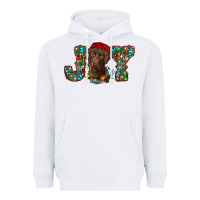 White labrador retriever christmas joy Heavyweight Hoodie - RanaPortraitStore