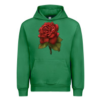 Emerald Oklahoma Rose Illustrations Urban Hoodie - LillyAllenDesigns