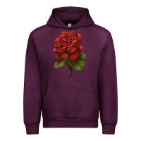 Mauve Wine Oklahoma Rose Illustrations Urban Hoodie - LillyAllenDesigns